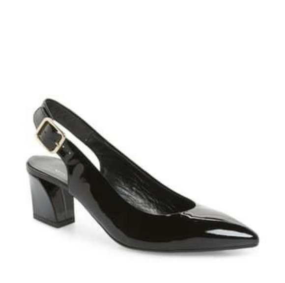 Agl Shoes - 🌟 AGL Block Heel Patent Leather Slingback Pumls